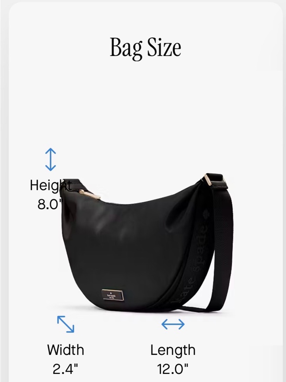 kate spade Carter Nylon Sling Crossbody Bag - Picture 6 of 10